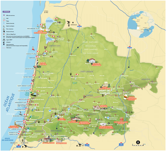 carte landes