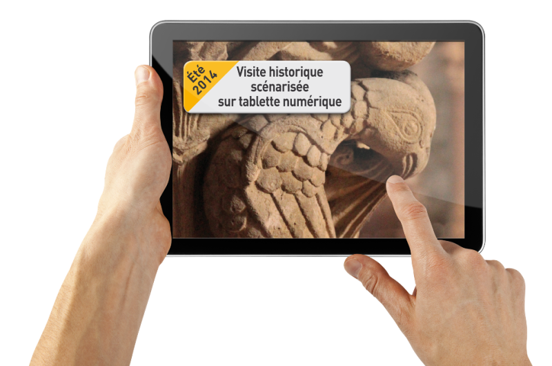 Visite de Saint Sever sur tablette numérique