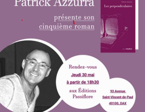 Rencontre littéraire avec Patrick Azzurra Le 30 mai 2024